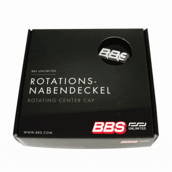 4 x BBS 3D Rotation Nabendeckel Ø56mm schwarz, Logo silber/chrome - 58071063.4